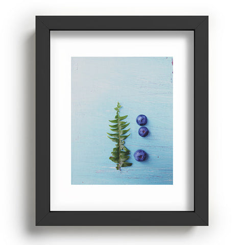 Olivia St Claire Blueberries and Fern Recessed Framing Rectangle