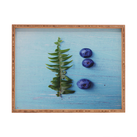 Olivia St Claire Blueberries and Fern Rectangular Tray