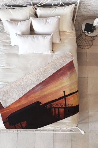 Olivia St Claire Closure Fleece Throw Blanket