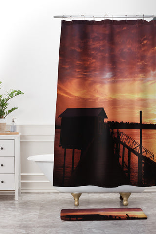 Olivia St Claire Closure Shower Curtain And Mat