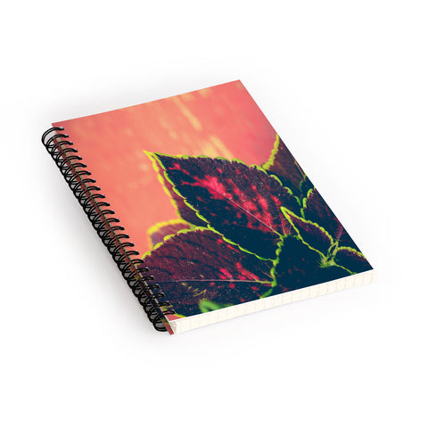 Olivia St Claire Coleus on Red Table Spiral Notebook