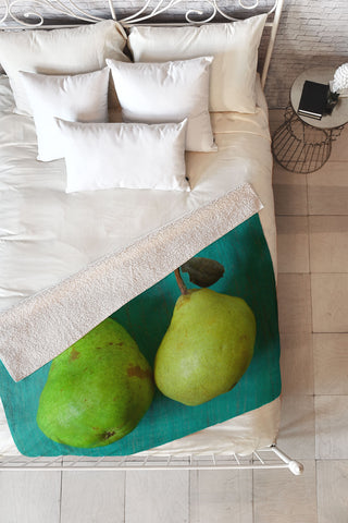 Olivia St Claire Cute Couple Fleece Throw Blanket