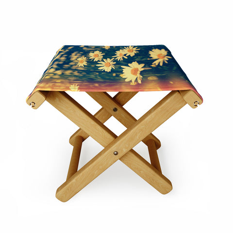Olivia St Claire Daisies Folding Stool