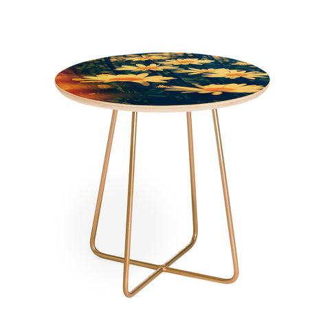 Olivia St Claire Daisies Round Side Table