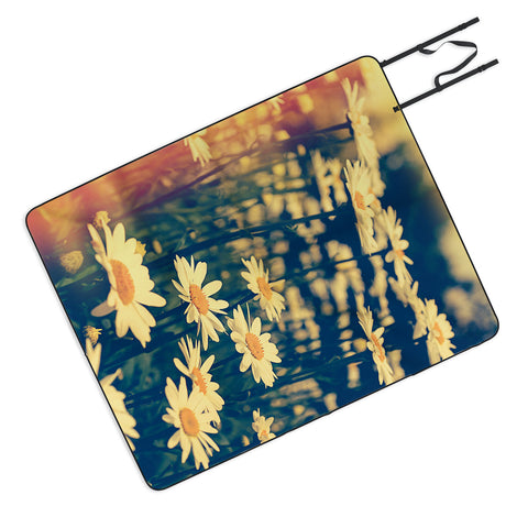 Olivia St Claire Daisies Picnic Blanket