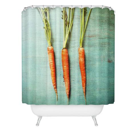 Olivia St Claire Eat Your Vegetables Shower Curtain
