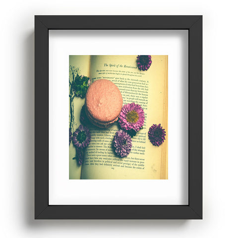 Olivia St Claire Flowers on a Page Recessed Framing Rectangle