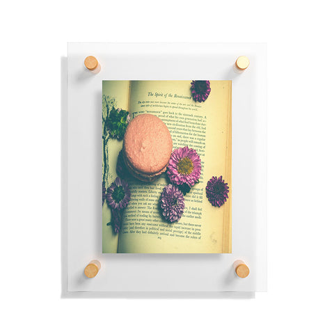 Olivia St Claire Flowers on a Page Floating Acrylic Print