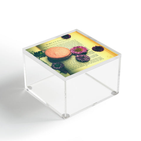 Olivia St Claire Flowers on a Page Acrylic Box