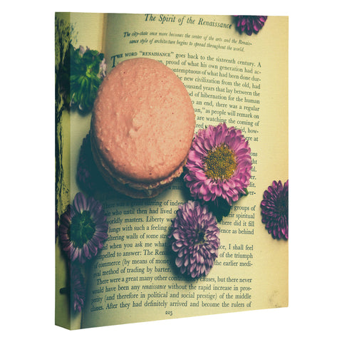 Olivia St Claire Flowers on a Page Art Canvas