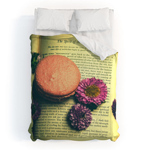 Olivia St Claire Flowers on a Page Comforter