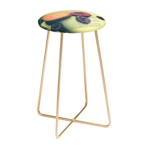 Olivia St Claire Flowers on a Page Counter Stool
