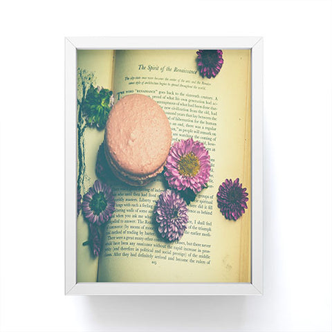 Olivia St Claire Flowers on a Page Framed Mini Art Print