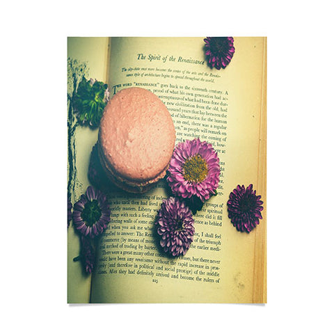 Olivia St Claire Flowers on a Page Poster