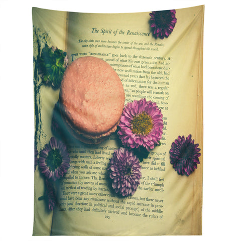 Olivia St Claire Flowers on a Page Tapestry