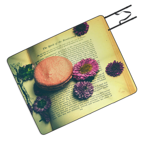 Olivia St Claire Flowers on a Page Picnic Blanket