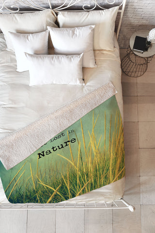 Olivia St Claire Get Lost in Nature Fleece Throw Blanket