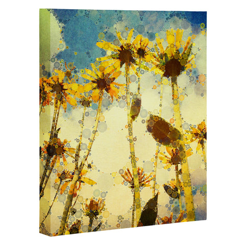 Olivia St Claire Happy Yellow Flowers Art Canvas