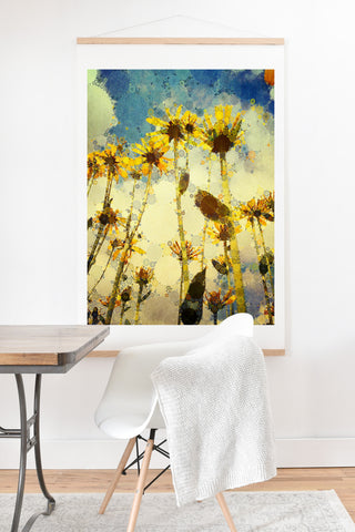 Olivia St Claire Happy Yellow Flowers Art Print And Hanger