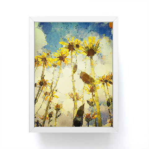 Olivia St Claire Happy Yellow Flowers Framed Mini Art Print