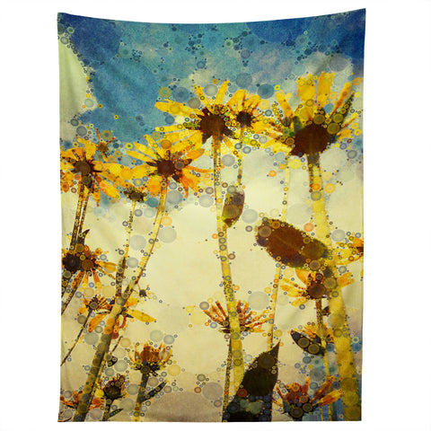 Olivia St Claire Happy Yellow Flowers Tapestry