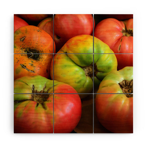 Olivia St Claire Heirloom Tomatoes Wood Wall Mural