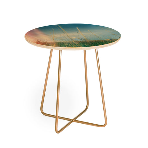 Olivia St Claire Her Heart Was a Wide Open Landscape Round Side Table