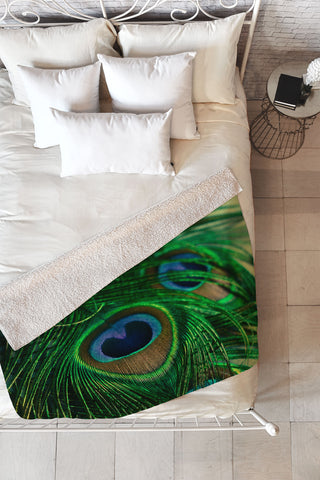 Olivia St Claire Iridescent Fleece Throw Blanket