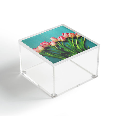 Olivia St Claire Lovely Pink Tulips Acrylic Box