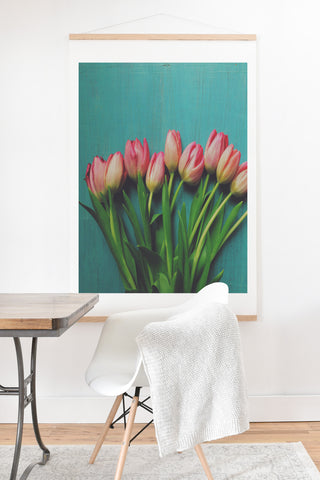 Olivia St Claire Lovely Pink Tulips Art Print And Hanger