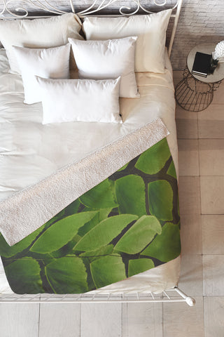 Olivia St Claire Maidenhair Fern 2 Fleece Throw Blanket