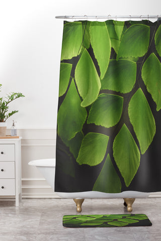 Olivia St Claire Maidenhair Fern 2 Shower Curtain And Mat