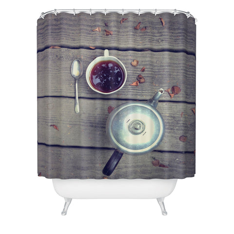Olivia St Claire Morning Perk Shower Curtain