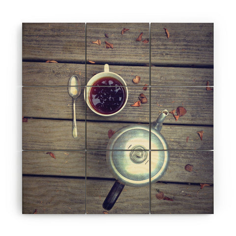 Olivia St Claire Morning Perk Wood Wall Mural