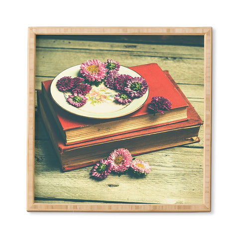 Olivia St Claire Old Books and Asters Framed Wall Art