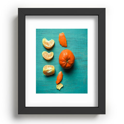 Olivia St Claire Orange Wedges Recessed Framing Rectangle