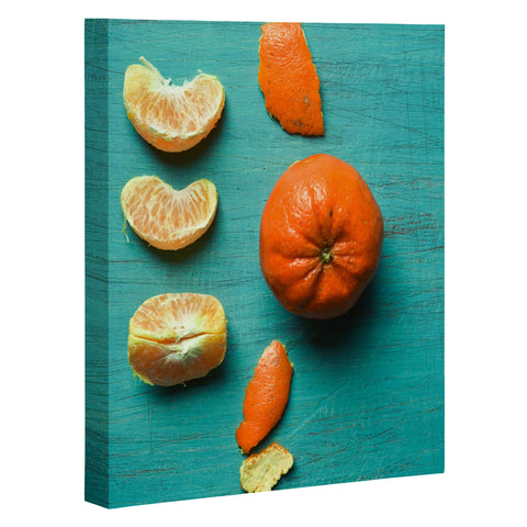 Olivia St Claire Orange Wedges Art Canvas