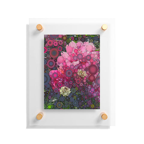 Olivia St Claire Peony and Clover Floating Acrylic Print