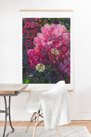 Olivia St Claire Peony and Clover Art Print And Hanger