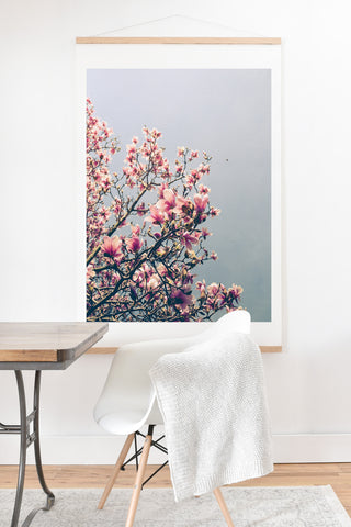 Olivia St Claire Pink Magnolia Art Print And Hanger