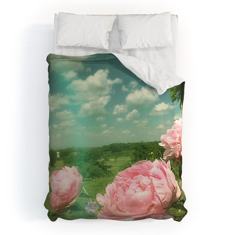 Olivia St Claire Pink Peony Duvet Cover