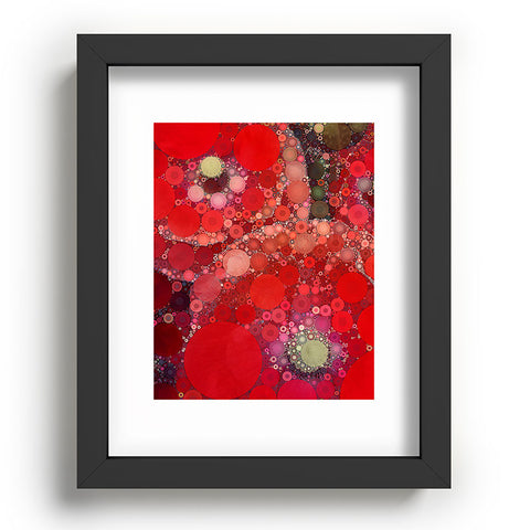 Olivia St Claire Red Poppy Abstract Recessed Framing Rectangle