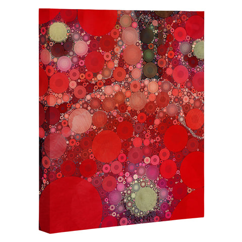 Olivia St Claire Red Poppy Abstract Art Canvas