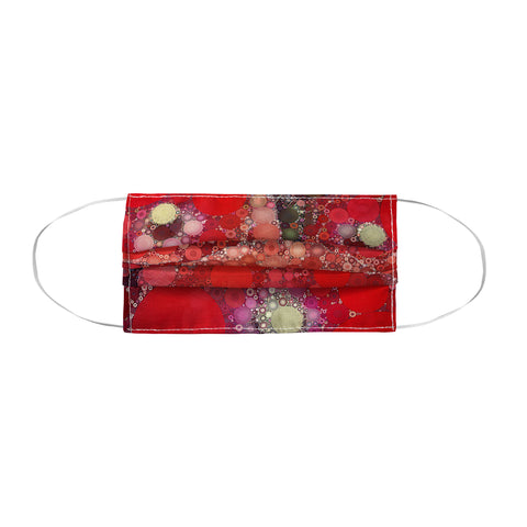 Olivia St Claire Red Poppy Abstract Face Mask