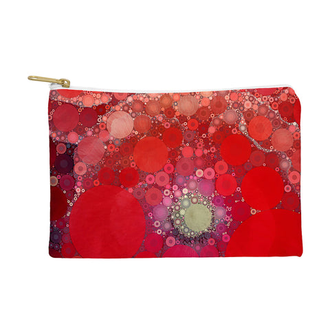 Olivia St Claire Red Poppy Abstract Pouch