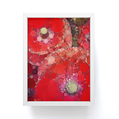 Olivia St Claire Red Poppy Abstract Framed Mini Art Print