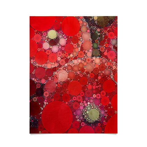 Olivia St Claire Red Poppy Abstract Poster