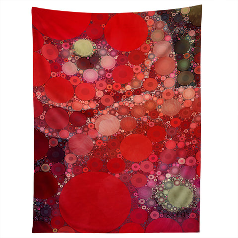 Olivia St Claire Red Poppy Abstract Tapestry