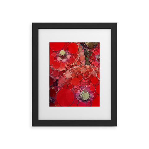 Olivia St Claire Red Poppy Abstract Framed Art Print