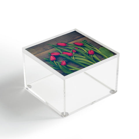 Olivia St Claire Red Tulips Acrylic Box